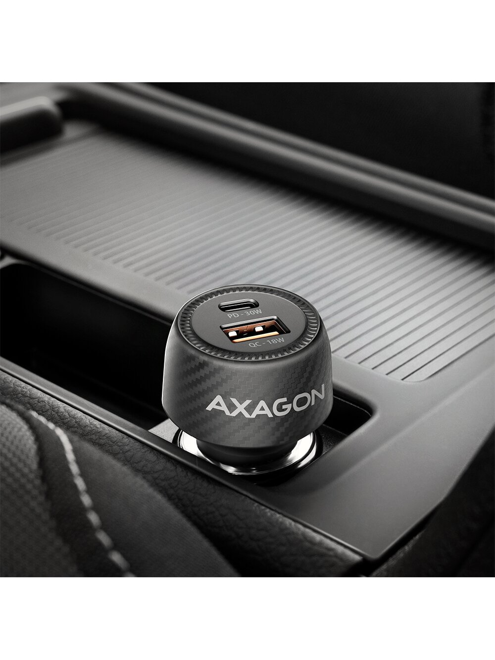 AXAGON Car charger 48W, USB-A + USB-C, PD3.0/PPS/QC4+/SFC | PWC-PQ48 4