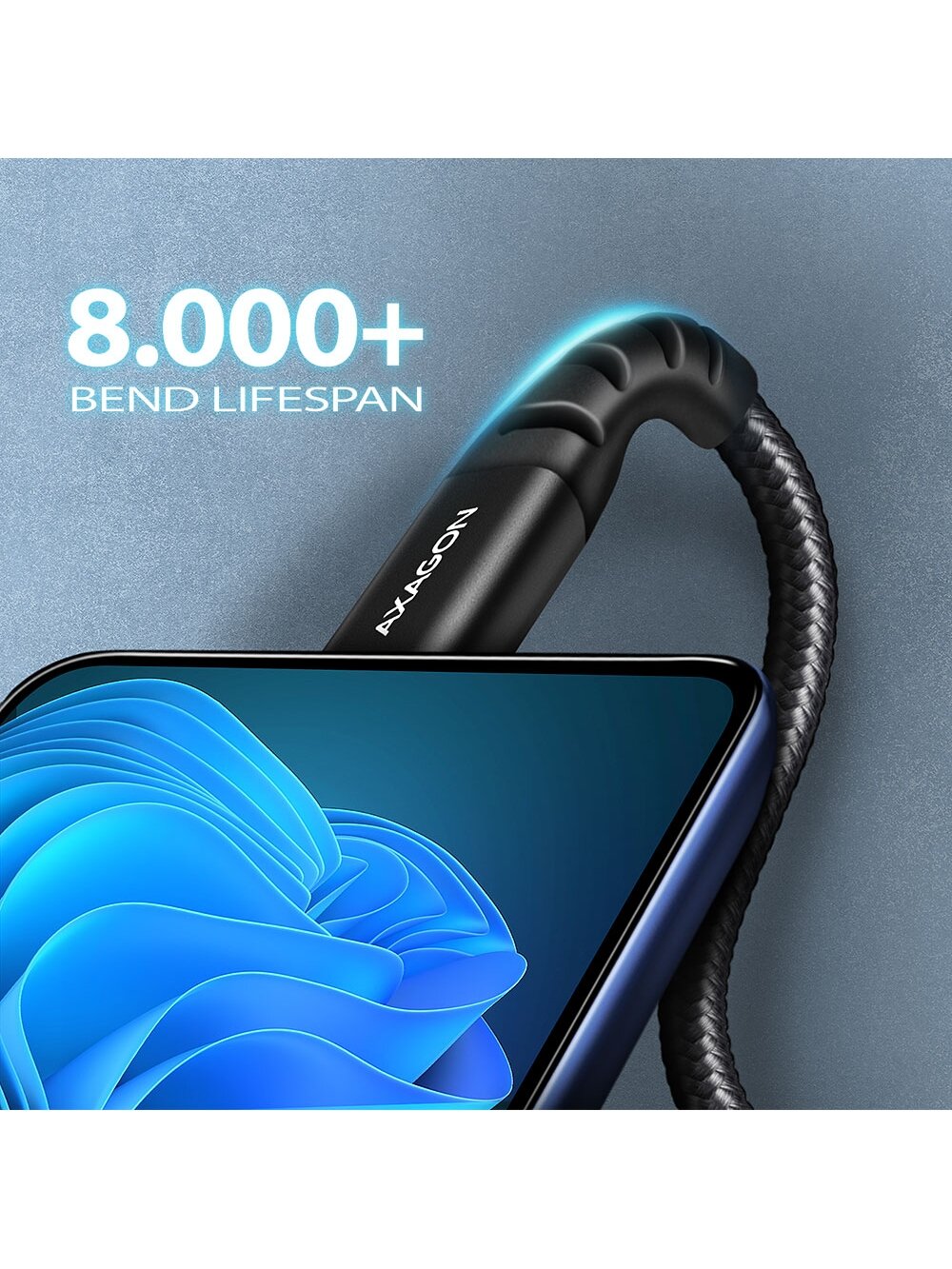 AXAGON | Data and charging cable, 1m | BUCM-CM10AB | USB Type C to USB Type C 3