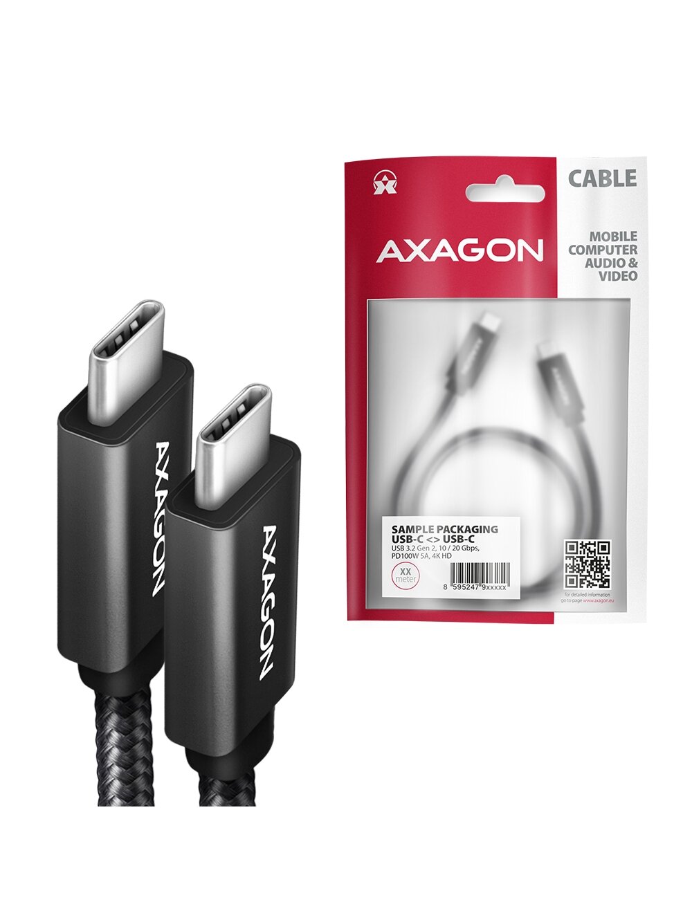 AXAGON | Data and charging USB 2.0 cable | BUCM32-CM10AB | USB Type-C to USB Type-C 7 AXAGON | Data and charging USB 2.0 cable | BUCM32-CM10AB | USB Type-C to USB Type-C 7