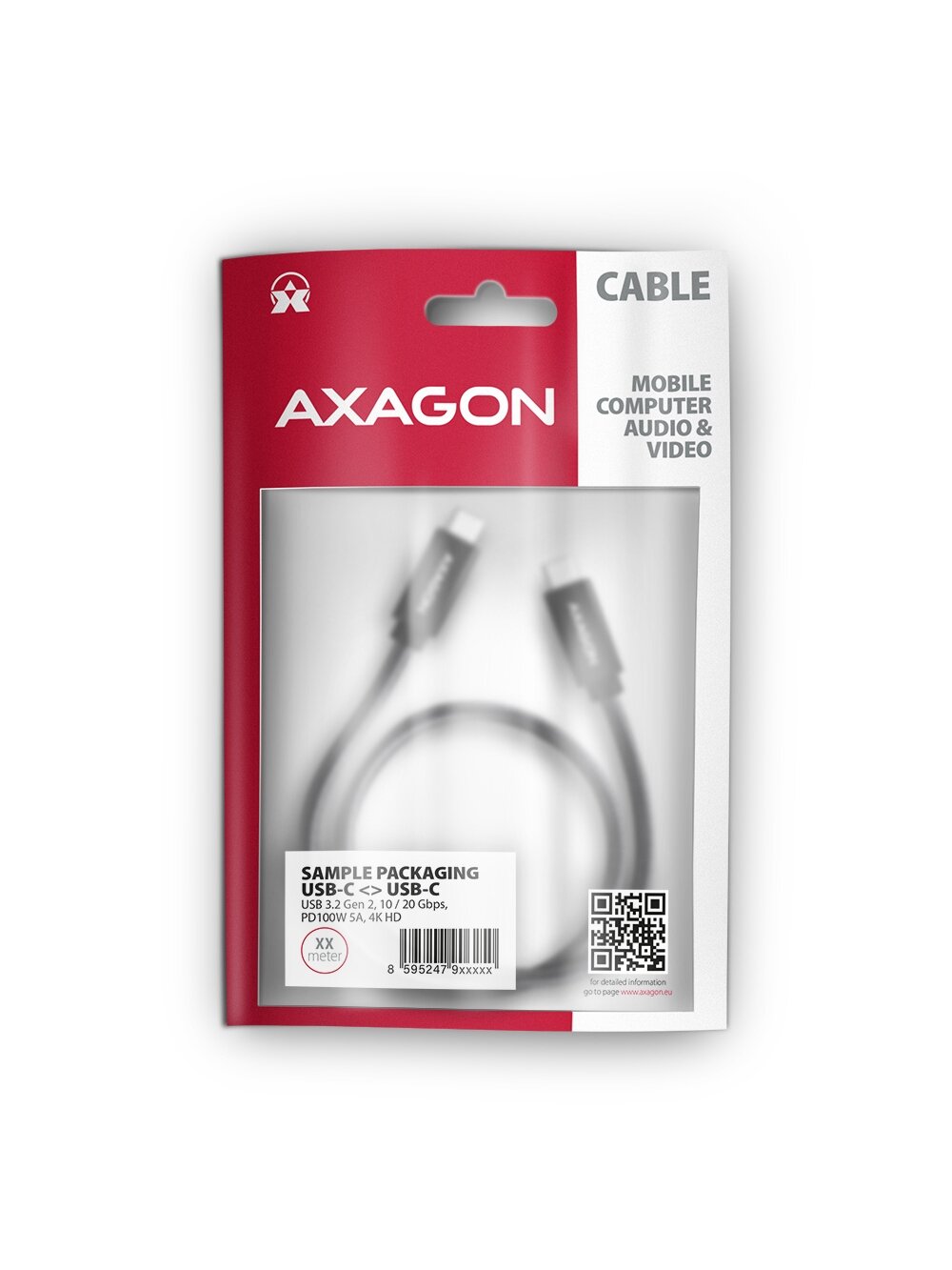 AXAGON | Data and charging USB 2.0 cable | BUCM32-CM10AB | USB Type-C to USB Type-C 8 AXAGON | Data and charging USB 2.0 cable | BUCM32-CM10AB | USB Type-C to USB Type-C 8