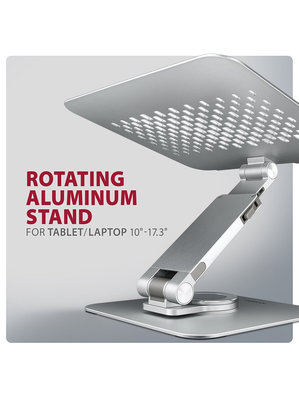 AXAGON Desk Mount | STND-LR stand with 360° rotation for laptops and tablets | Adjustable Height, Angle | 10-17.3 " | Aluminum 7 AXAGON Desk Mount | STND-LR stand with 360° rotation for laptops and tablets | Adjustable Height, Angle | 10-17.3 " | Aluminum 7