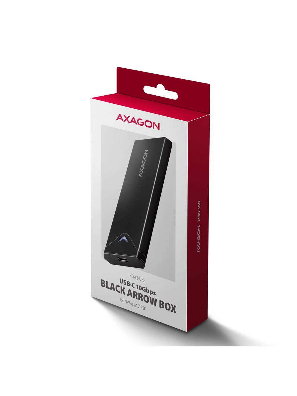 AXAGON External USB-C 10Gbps metal box for M.2 NVMe SSD disks | EEM2-UB2 11 AXAGON External USB-C 10Gbps metal box for M.2 NVMe SSD disks | EEM2-UB2 11