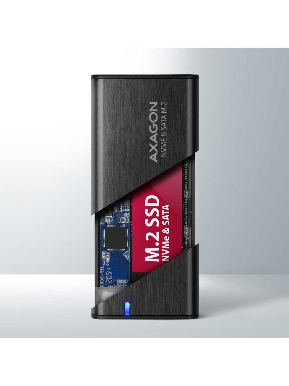 AXAGON External USB-C 3.2 Gen 2 metal box for M.2 NVMe & SATA SSD disks | EEM2-SB2 3 AXAGON External USB-C 3.2 Gen 2 metal box for M.2 NVMe & SATA SSD disks | EEM2-SB2 3