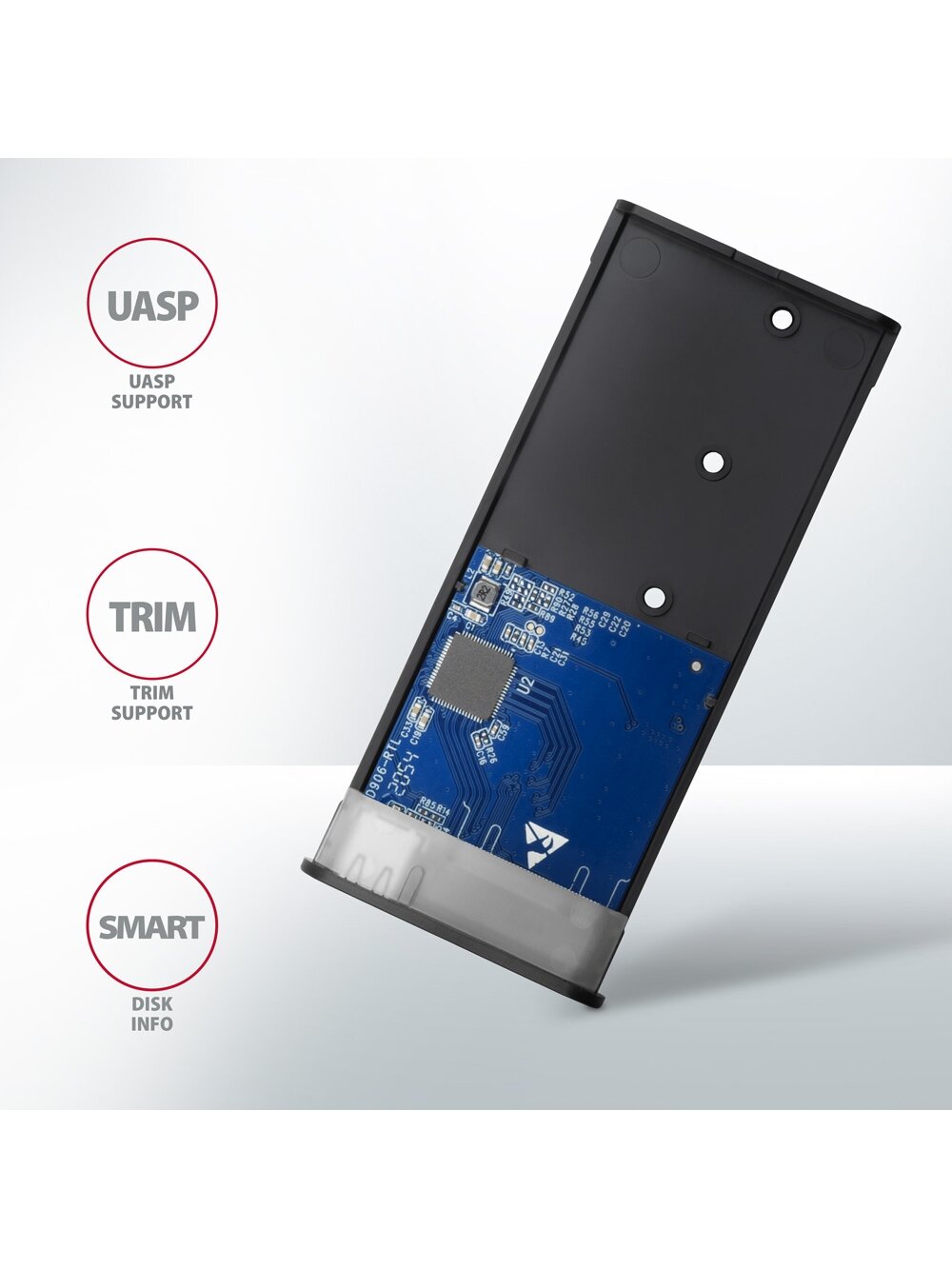 AXAGON External USB-C 3.2 Gen 2 metal box for M.2 NVMe & SATA SSD disks | EEM2-SB2 7 AXAGON External USB-C 3.2 Gen 2 metal box for M.2 NVMe & SATA SSD disks | EEM2-SB2 7