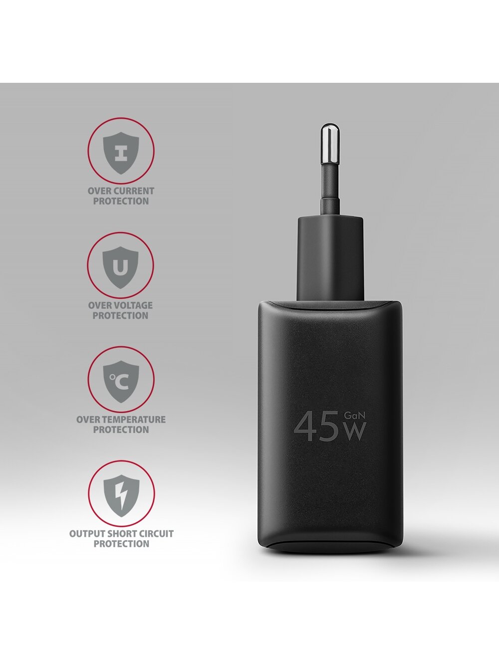 AXAGON GaN wallcharger 2x port (USB-A + USB-C), PD3.0/PPS/QC4+/SFC2.0/AFC/SCP/FCP/Apple, 45W | ACU-PQ45 4 AXAGON GaN wallcharger 2x port (USB-A + USB-C), PD3.0/PPS/QC4+/SFC2.0/AFC/SCP/FCP/Apple, 45W | ACU-PQ45 4