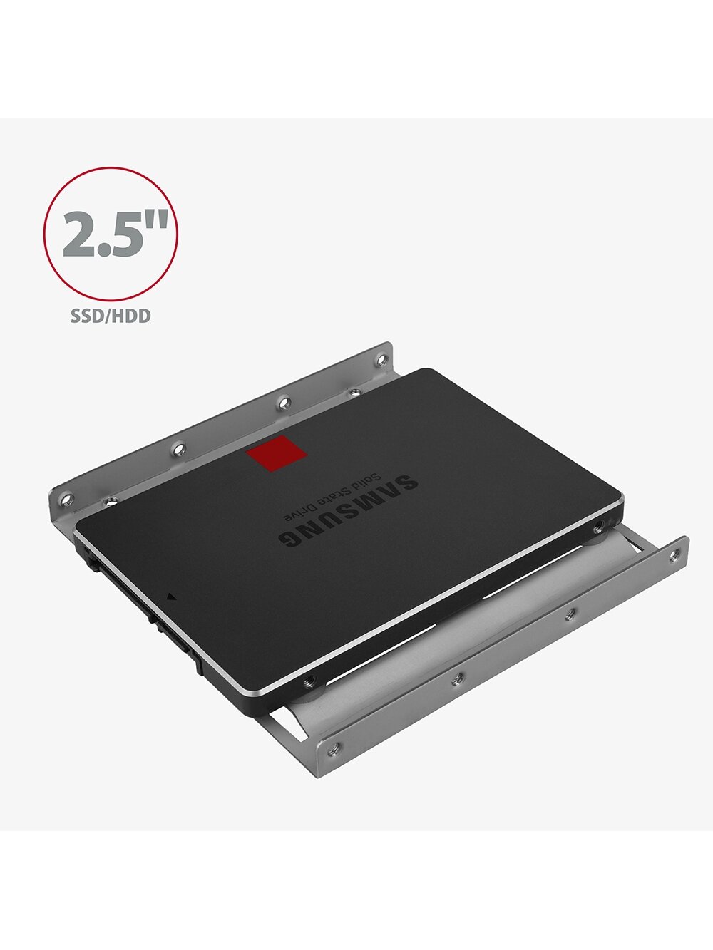 AXAGON Metal frame for mounting one 2.5" disk into one 3.5" position | RHD-125S 1 AXAGON Metal frame for mounting one 2.5" disk into one 3.5" position | RHD-125S 1