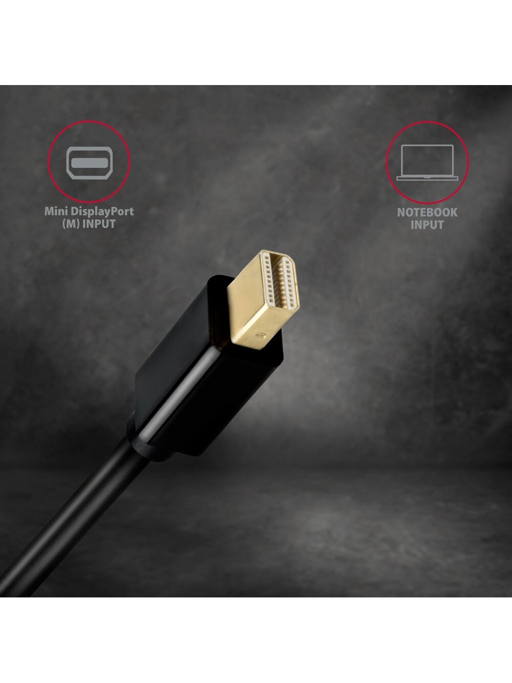 AXAGON MINI DP to HDMI cable, 1.8 m, 4K/30Hz | RVDM-HI14C2 | 1.8 m 2 AXAGON MINI DP to HDMI cable, 1.8 m, 4K/30Hz | RVDM-HI14C2 | 1.8 m 2