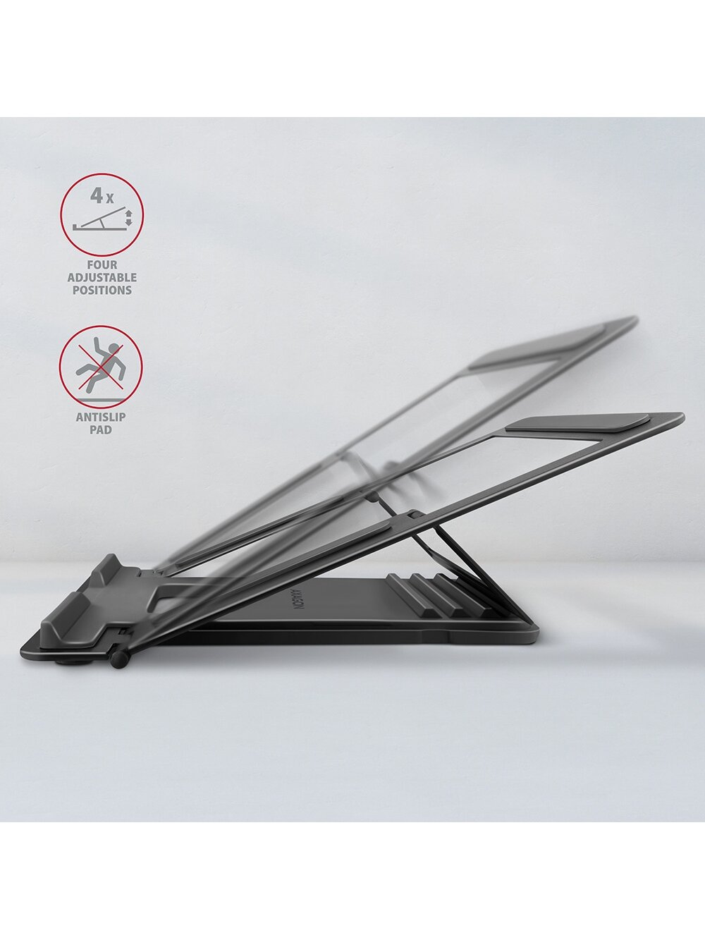AXAGON | Notebook stand STND-L | Height adjustment | 10-16 " | Black 2