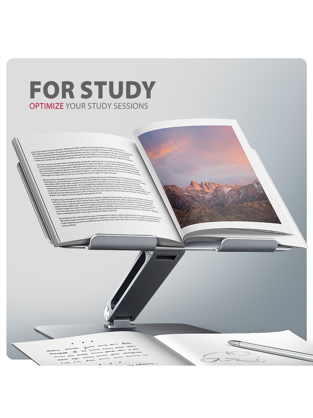 AXAGON | Notebooks and tablets stand STND-LQ | Adjustable Height, Tilt | 10-16 " 5