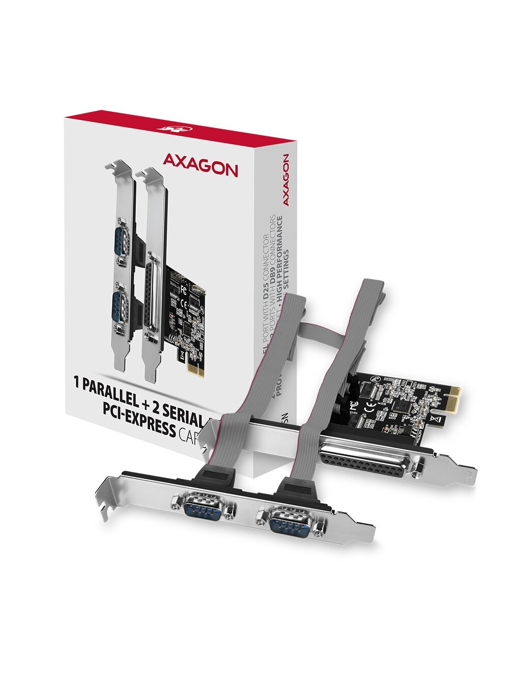 AXAGON PCI-Express card with one parallel and two serial ports 250 kbps | PCEA-PSN 5