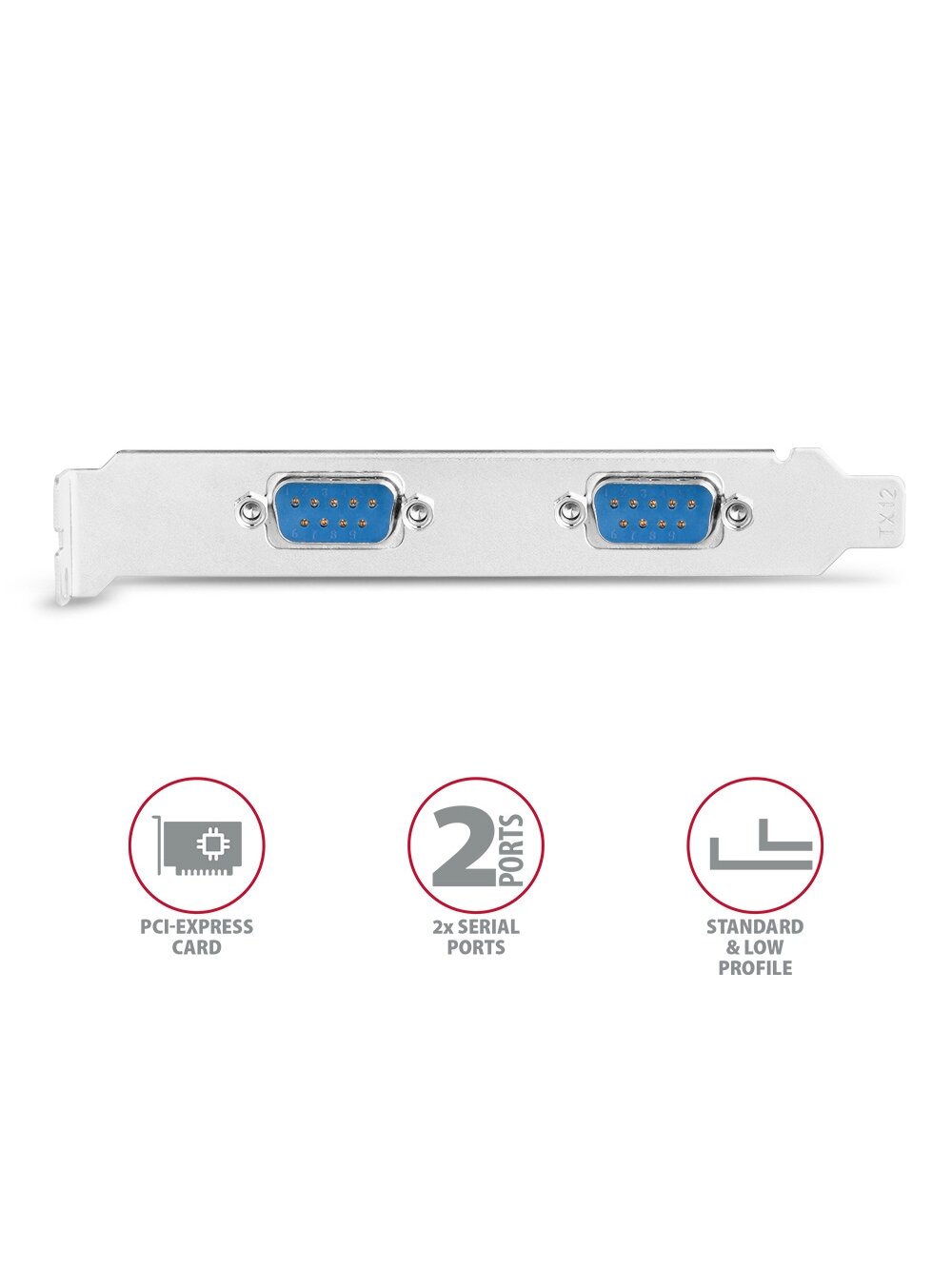 AXAGON PCI-Express card with two 250 kbps serial ports | PCEA-S2N 2 AXAGON PCI-Express card with two 250 kbps serial ports | PCEA-S2N 2