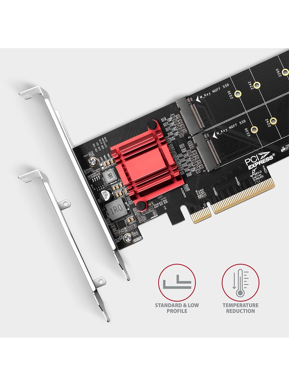 AXAGON PCIe 2x NVMe M.2 Controller | PCEM2-ND 3 AXAGON PCIe 2x NVMe M.2 Controller | PCEM2-ND 3