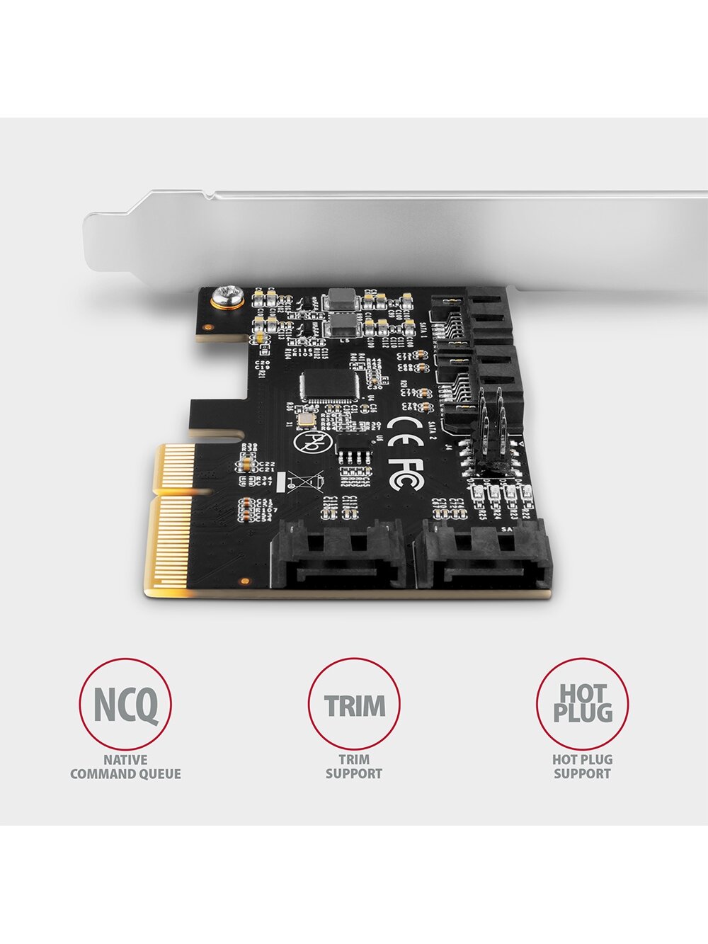 AXAGON PCIe Controller 4x SATA 6G | PCES-SA4X4 3 AXAGON PCIe Controller 4x SATA 6G | PCES-SA4X4 3