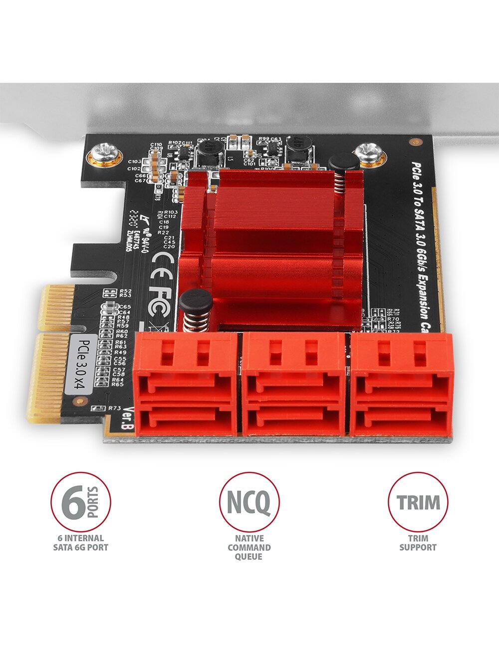 AXAGON PCIe Controller 6x SATA 6G | PCES-SA6 3 AXAGON PCIe Controller 6x SATA 6G | PCES-SA6 3