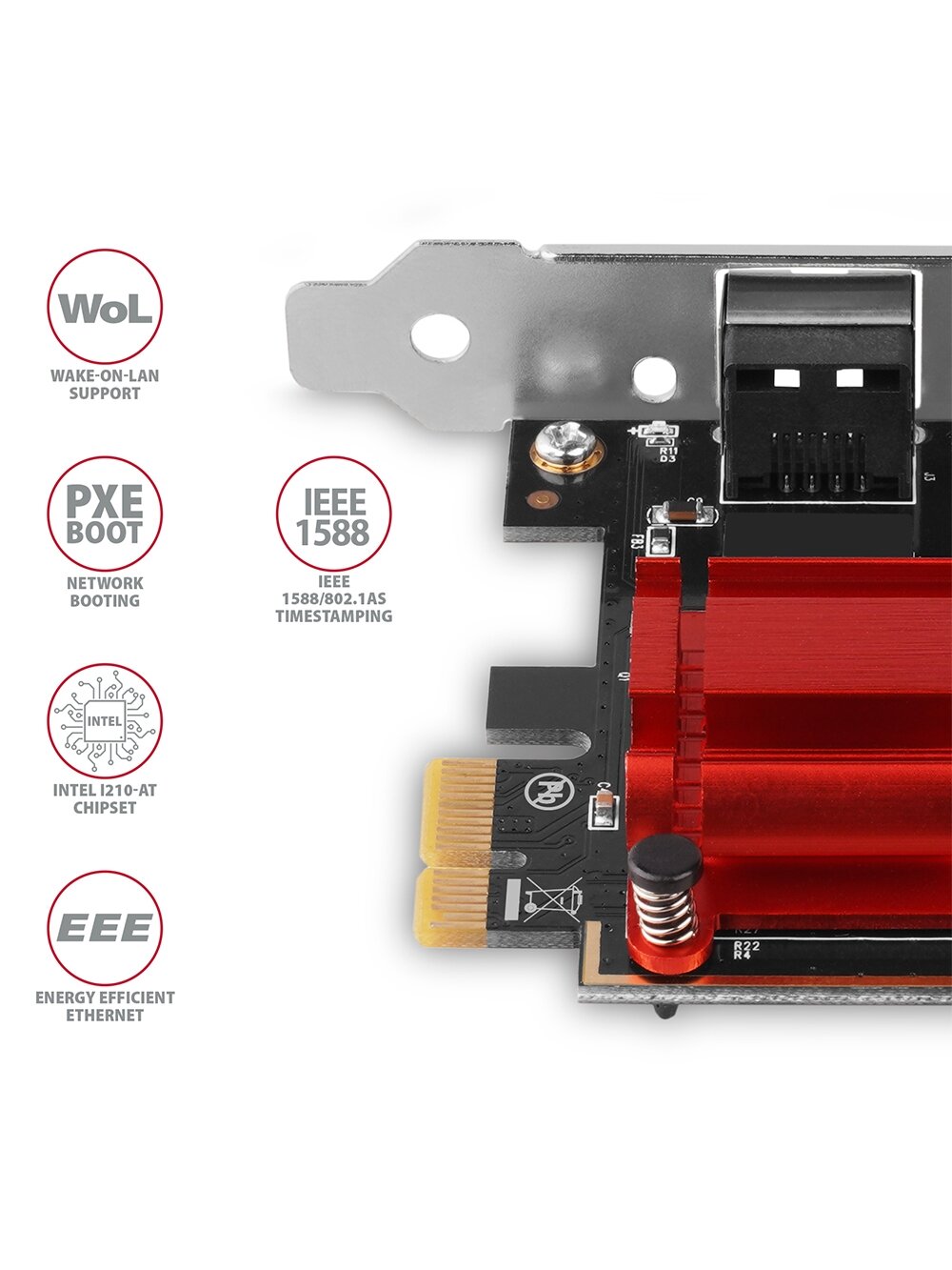 AXAGON PCIe Gigabit Ethernet | PCEE-GIX 2