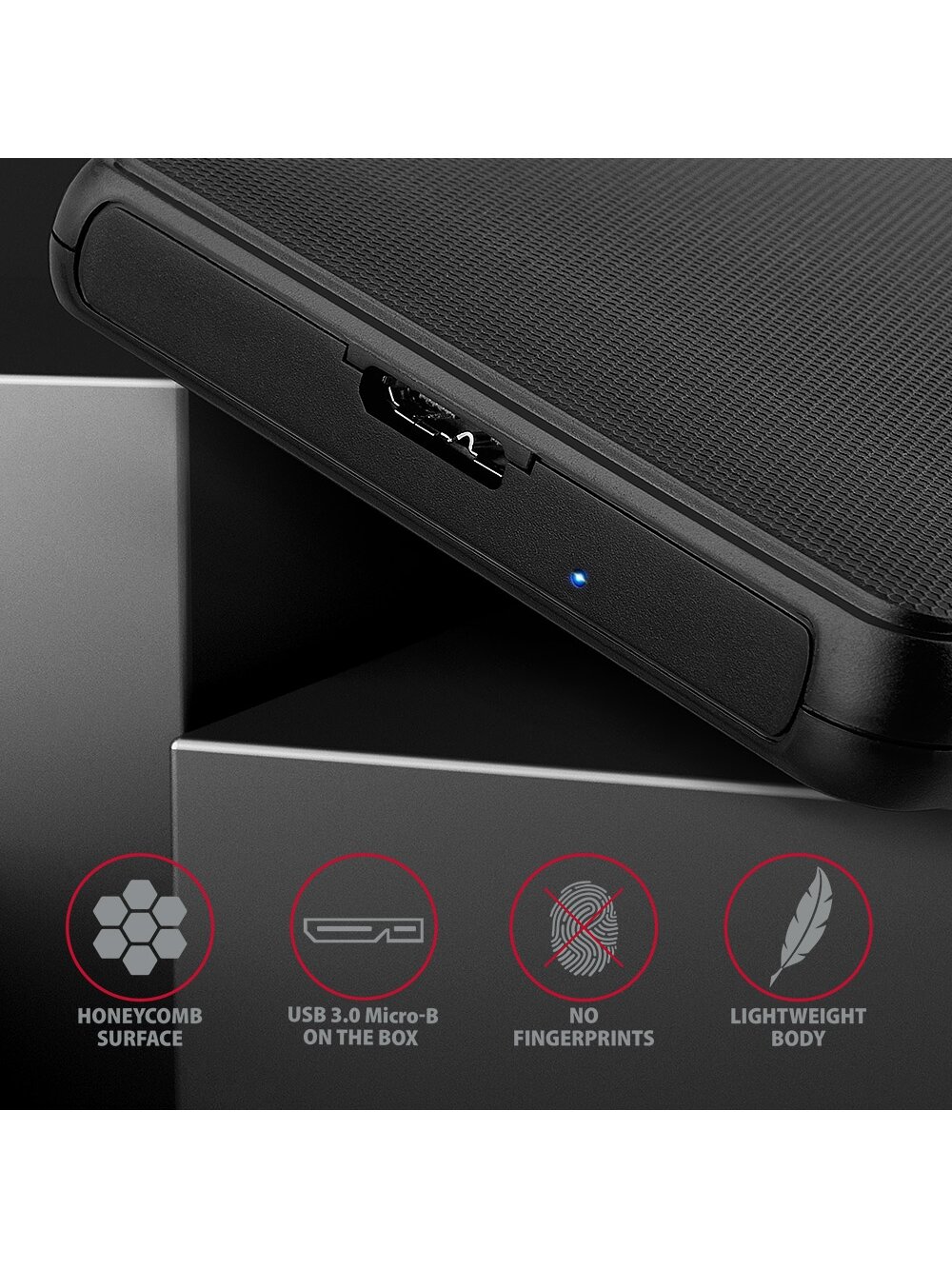 AXAGON Screwless USB 3.2 Gen 1 - SATA 6G external box for 2.5" SSD/HDD | EE25-SL 4 AXAGON Screwless USB 3.2 Gen 1 - SATA 6G external box for 2.5" SSD/HDD | EE25-SL 4