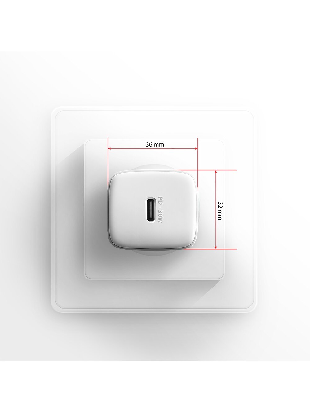 AXAGON Sil wallcharger 1x port USB-C, PD3.0 /PPS/QC4+/SFC/AFC/Apple, 30w | ACU-PD30W 6