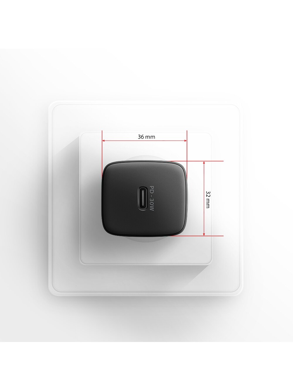 AXAGON Sil wallcharger 1x port USB-C, PD3.0/PPS/QC4+/SFC/AFC/Apple, 30W | ACU-PD30 4