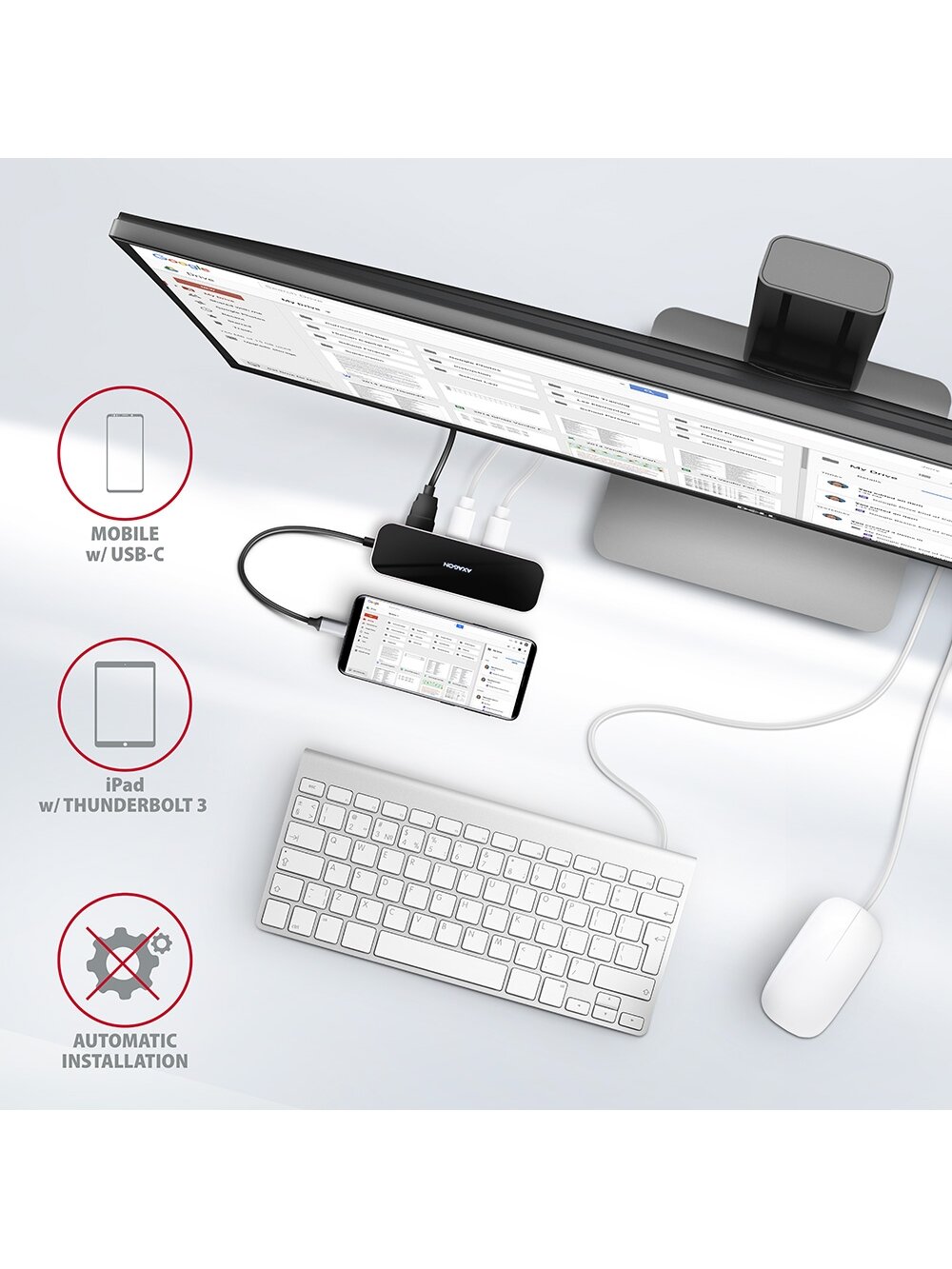 AXAGON SuperSpeed USB-C COMBO 6in1 Hub | HMC-6GL 5