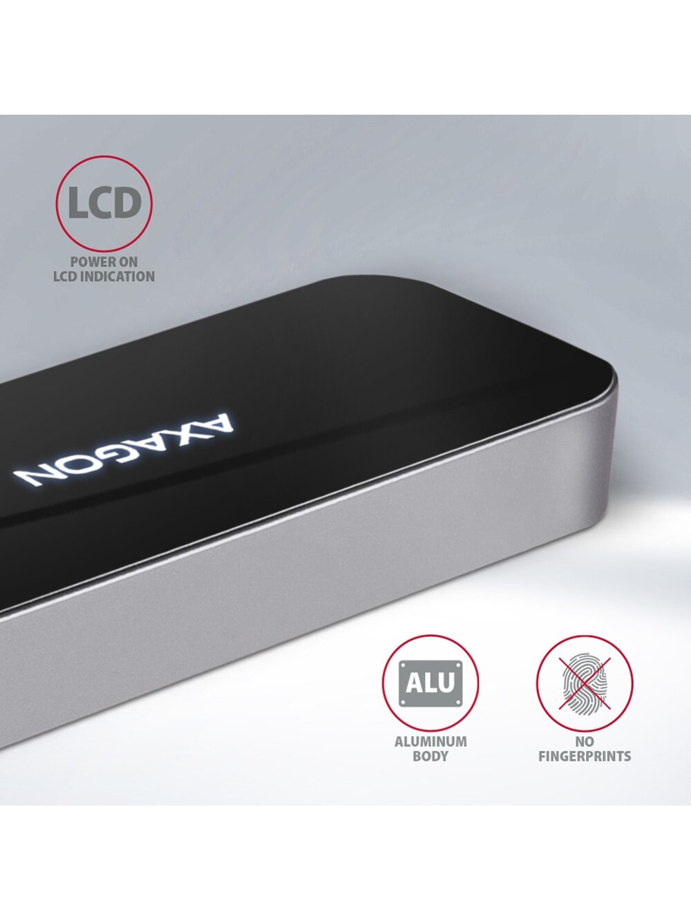 AXAGON SuperSpeed USB-C COMBO 6in1 Hub | HMC-6GL 7