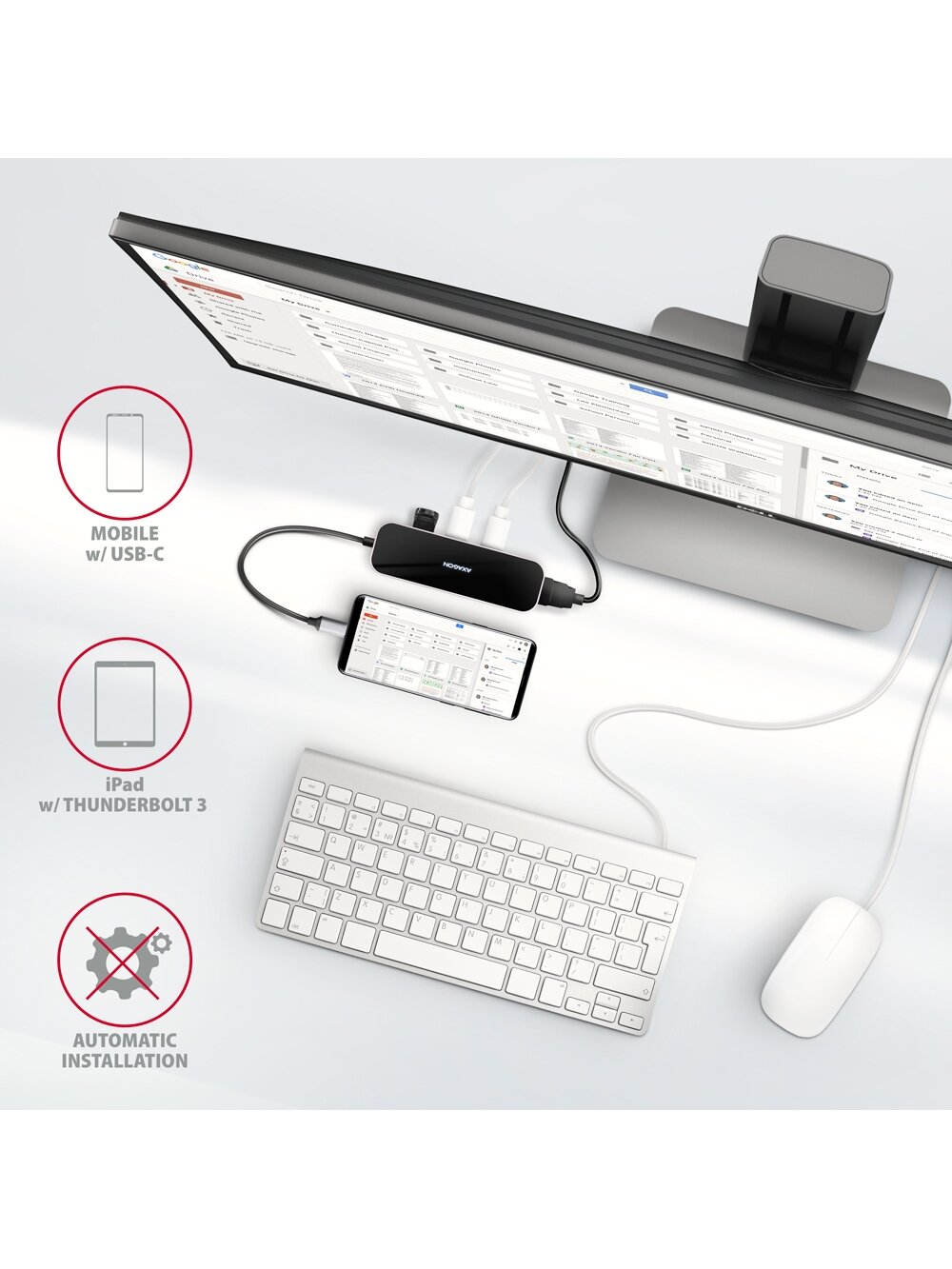 AXAGON SuperSpeed USB-C Combo 6in1 Hub | HMC-6H4A 4