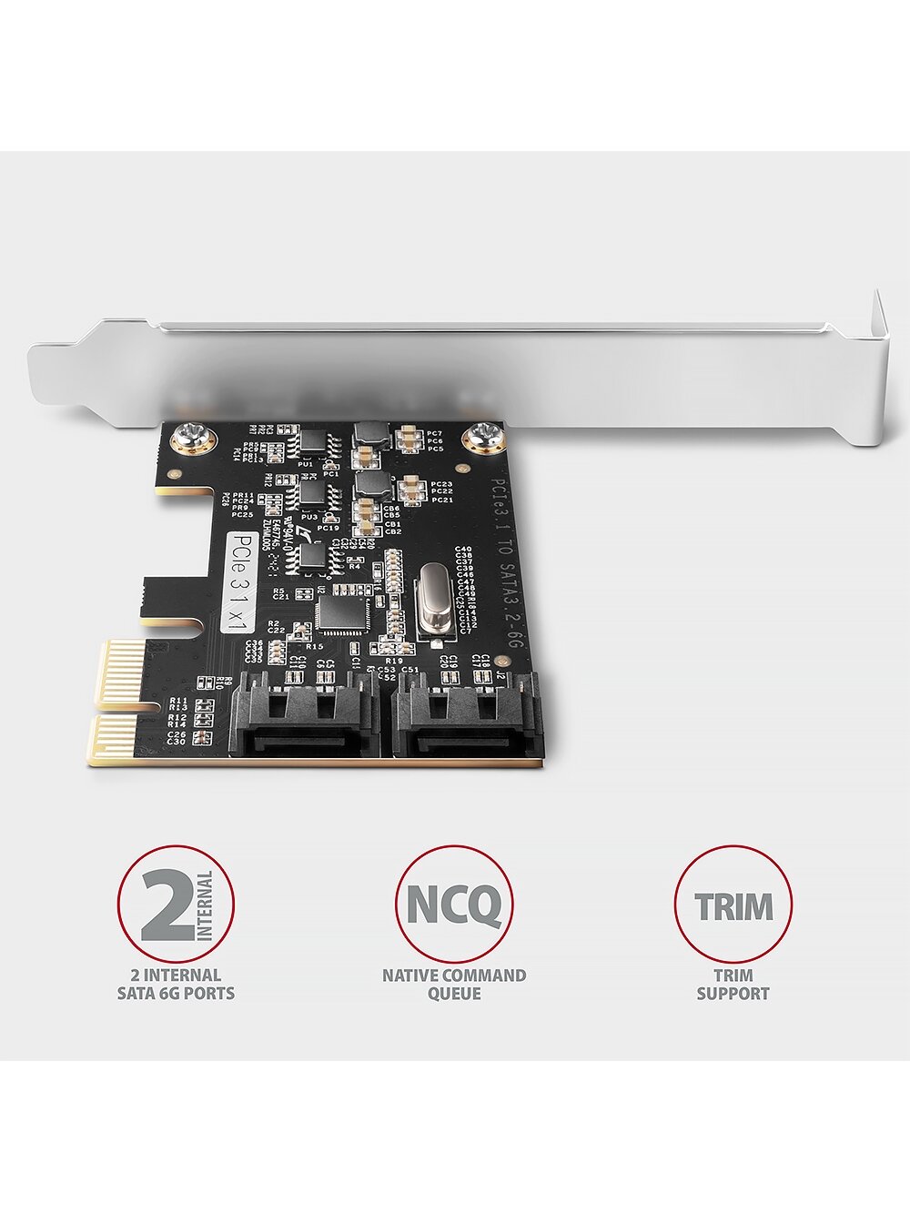 AXAGON Two-channel SATA III PCI-Express controller with two internal SATA port outputs | PCES-SJ2 3 AXAGON Two-channel SATA III PCI-Express controller with two internal SATA port outputs | PCES-SJ2 3