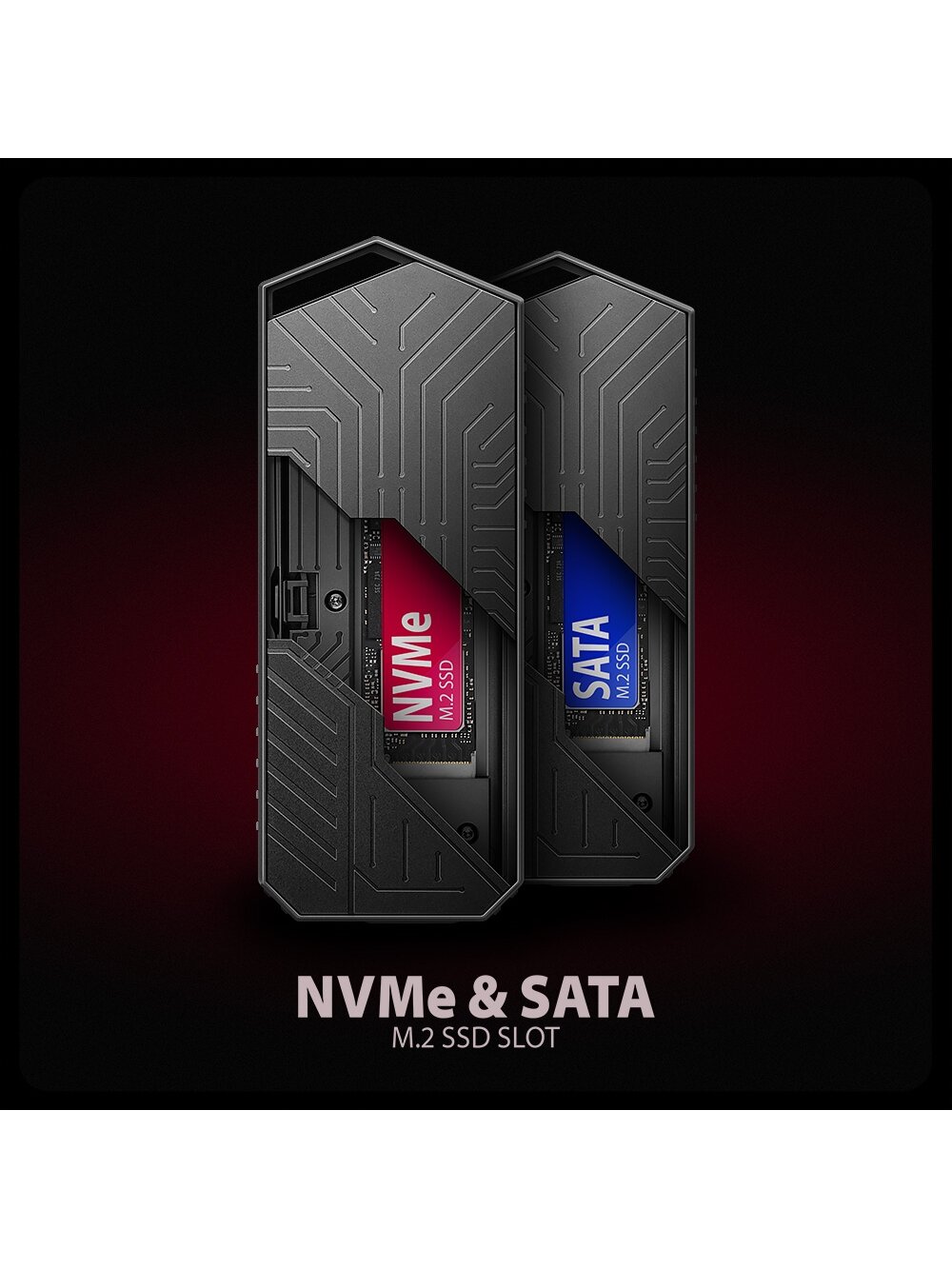 AXAGON USB-C 10Gbps - M.2 NVMe and SATA SSD GAME M.2 box | EEM2-GAM 4 AXAGON USB-C 10Gbps - M.2 NVMe and SATA SSD GAME M.2 box | EEM2-GAM 4