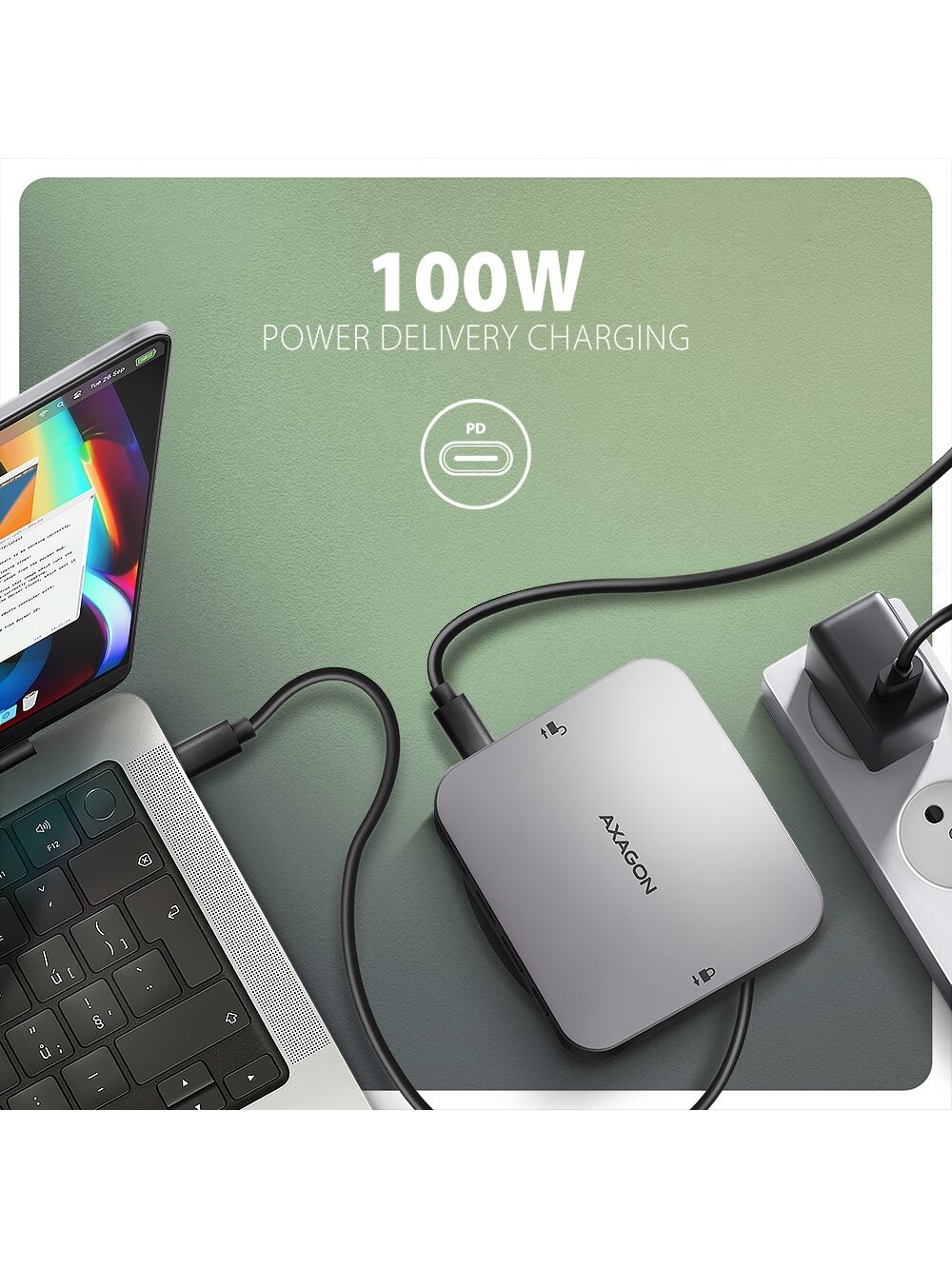 AXAGON USB-C 10Gbps UFO 9in1 Hub | HMC-UFO 5 AXAGON USB-C 10Gbps UFO 9in1 Hub | HMC-UFO 5