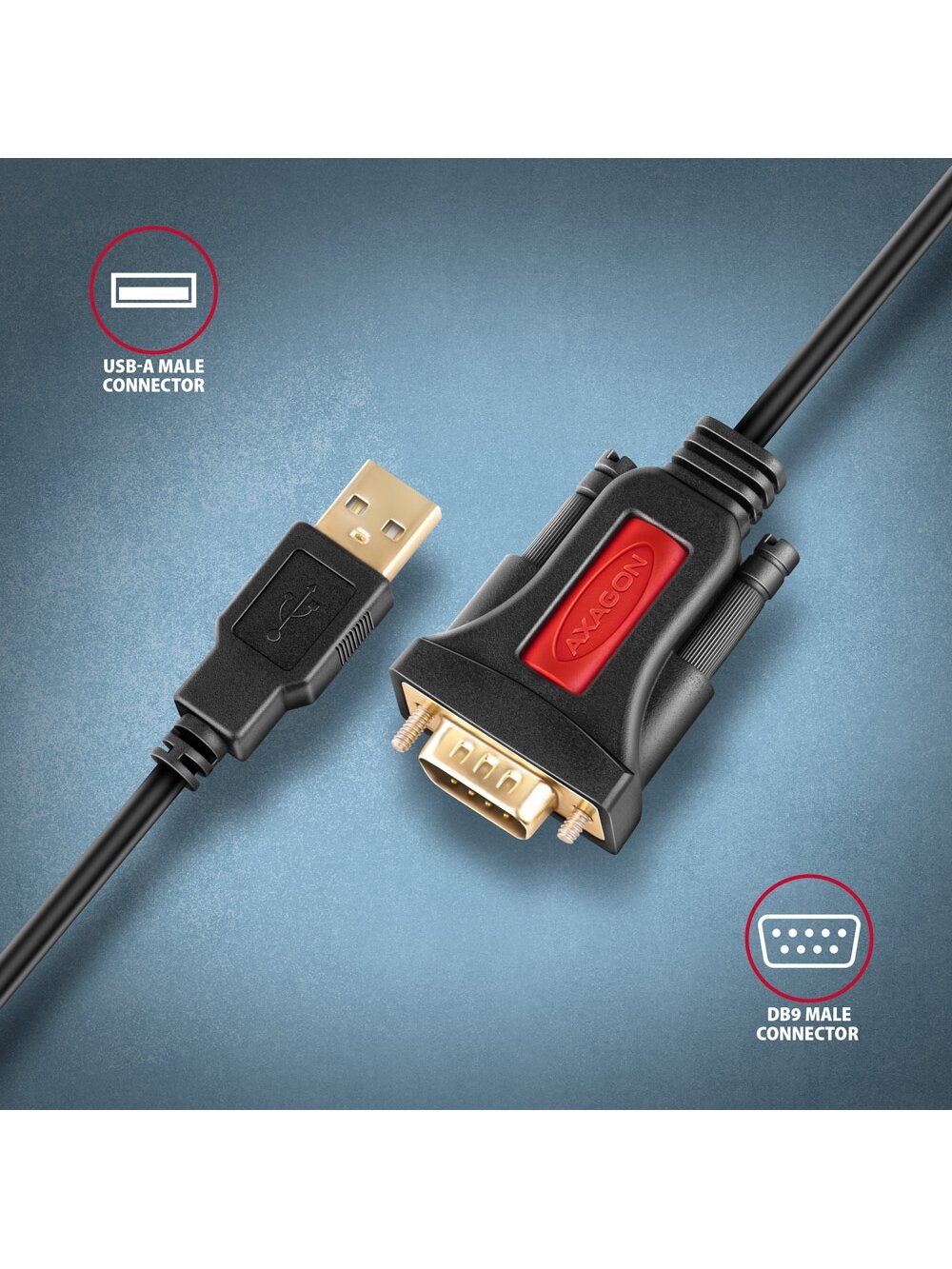 AXAGON USB - SERIAL Active Adapter | ADS-1PSN 1 AXAGON USB - SERIAL Active Adapter | ADS-1PSN 1