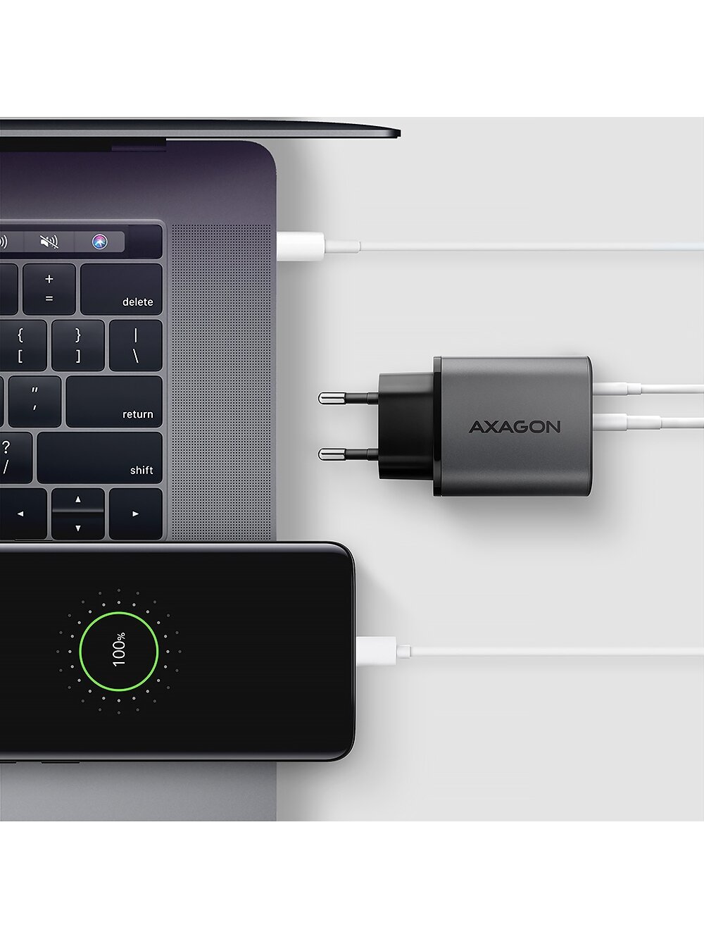 AXAGON Wall charger 67W, USB-A + USB-C, PD3.0/PPS/QC4+/SF | ACU-PQ67D 3 AXAGON Wall charger 67W, USB-A + USB-C, PD3.0/PPS/QC4+/SF | ACU-PQ67D 3