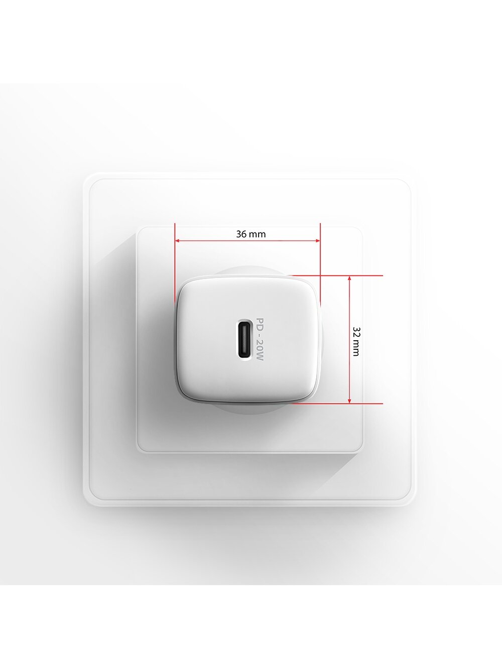 AXAGON Wallcharger 1x port USB-C, PD3.0 / PPS /QC4+/AFC/FCP/Apple, 20W | ACU-PD20W 6