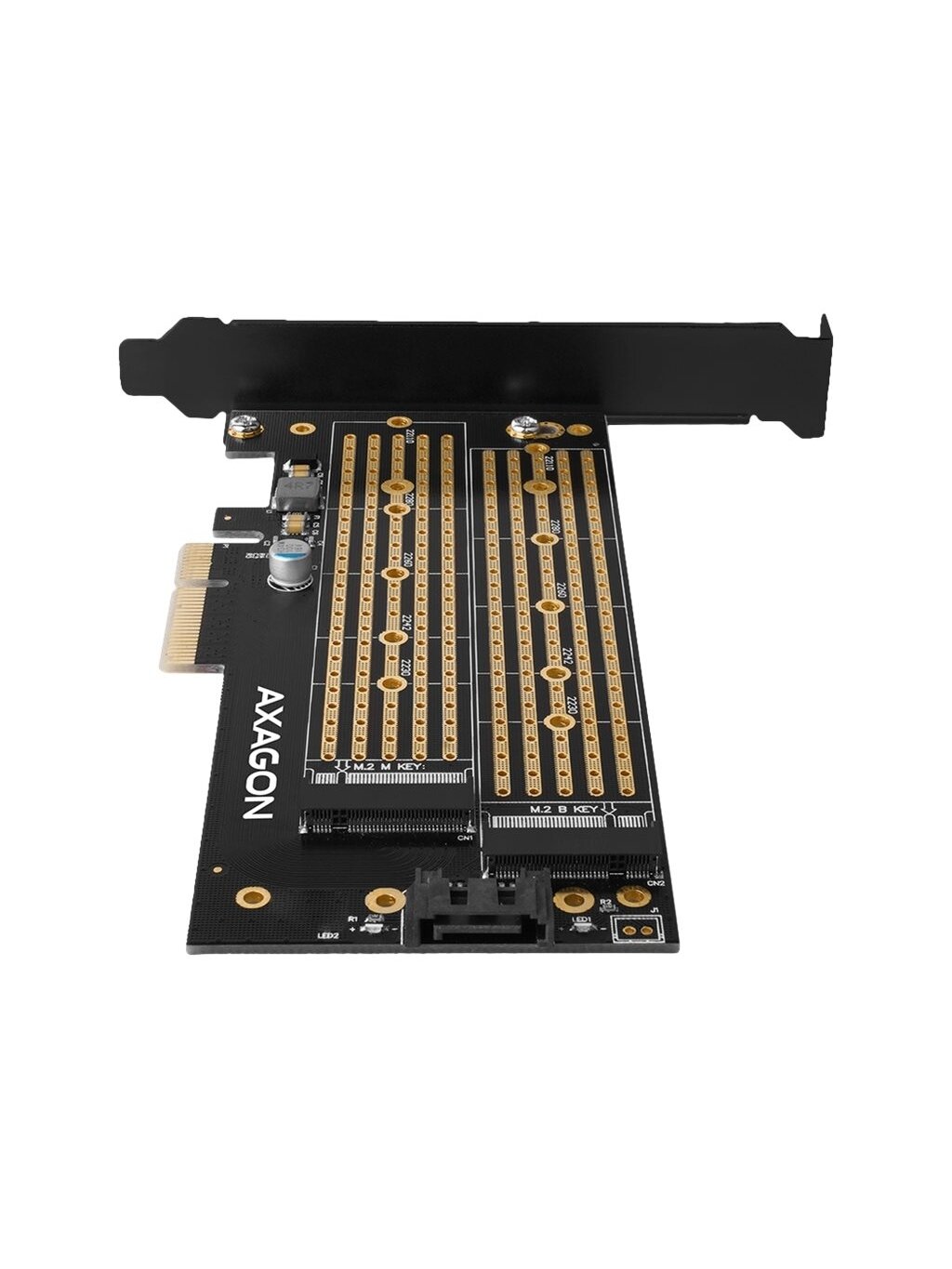 AXAGON PCI-Express x4 adapter to connect up to two M.2 disks to a computer | PCEM2-D 6 AXAGON PCI-Express x4 adapter to connect up to two M.2 disks to a computer | PCEM2-D 6