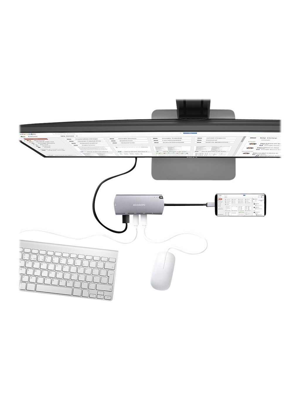 AXAGON SuperSpeed USB-C Combo 6in1 Hub | HMC-6M2 5