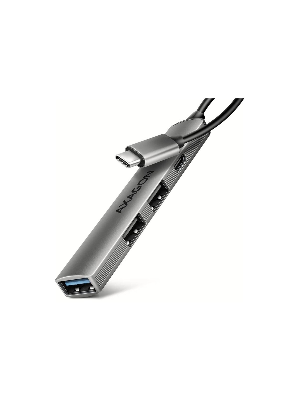 AXAGON ALU STRIP USB-C 4 port hub | HUE-STC