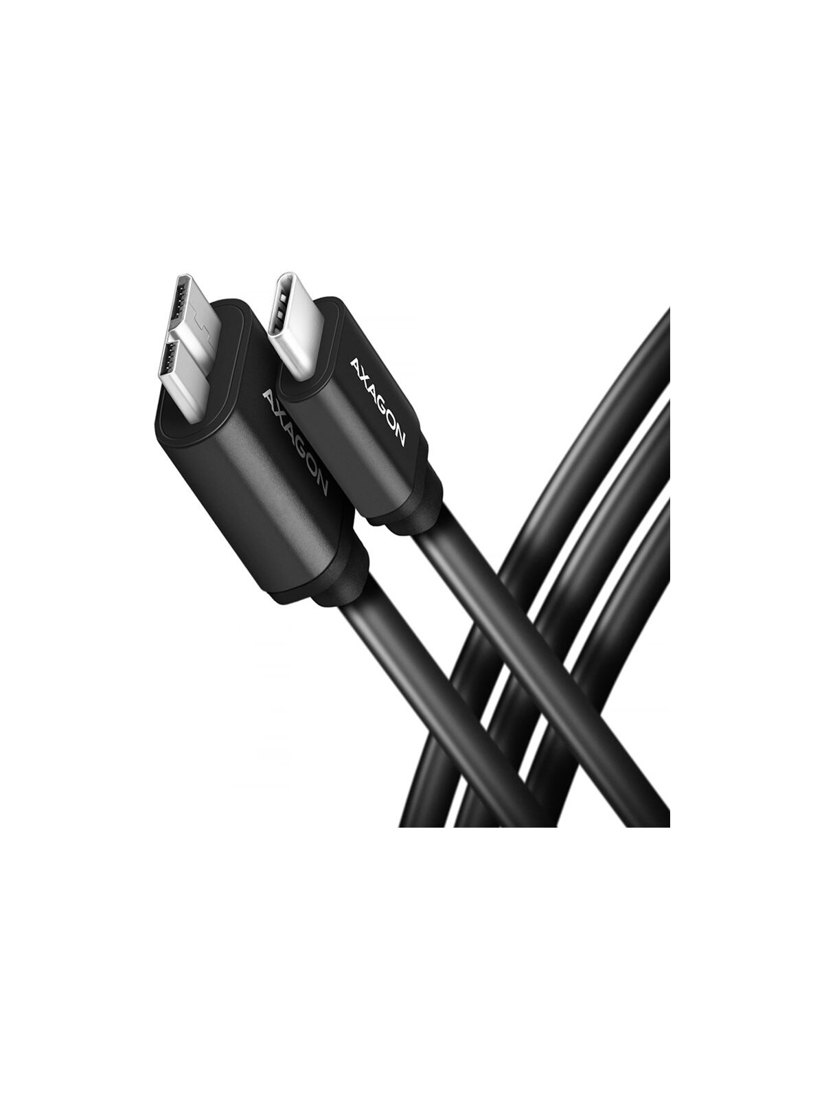 AXAGON | Data and power suply cable, 1 m | BUMM3-CM10AB | USB Type C to USB Type Micro-B