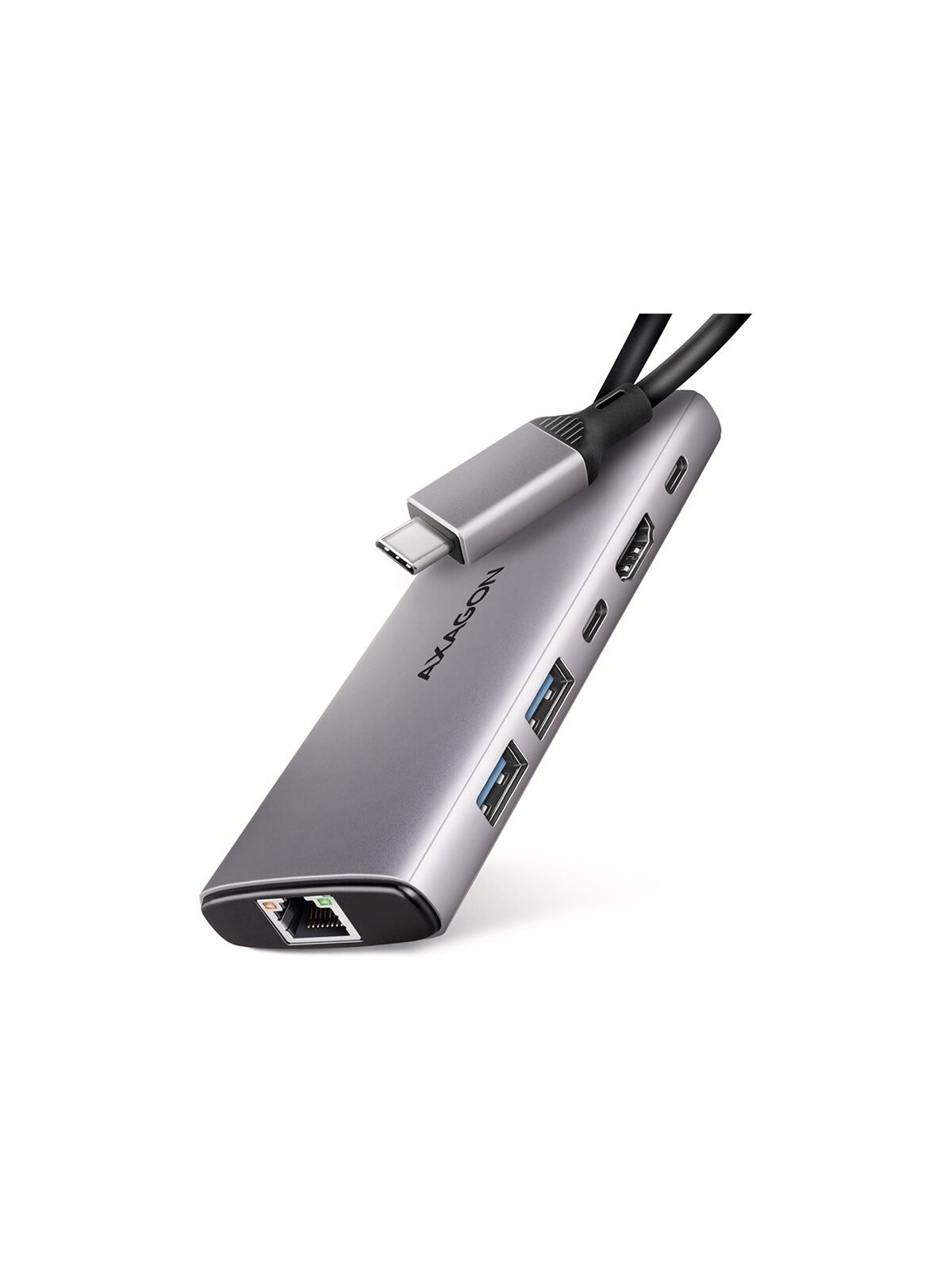 AXAGON Multi port USB-C 10Gbps hub | HMC-6G2L