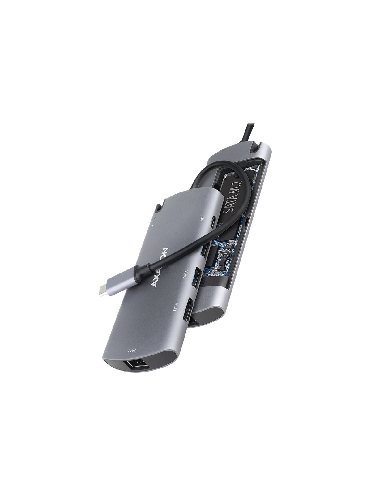 AXAGON SuperSpeed USB-C Combo 6in1 Hub | HMC-6M2 3