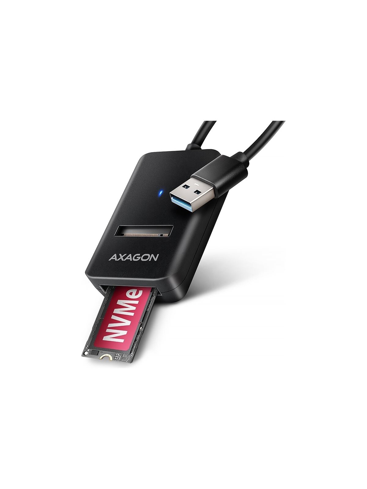 AXAGON USB-A 10Gbps - M.2 NVMe and SATA SSD Adapter | ADM2-AM