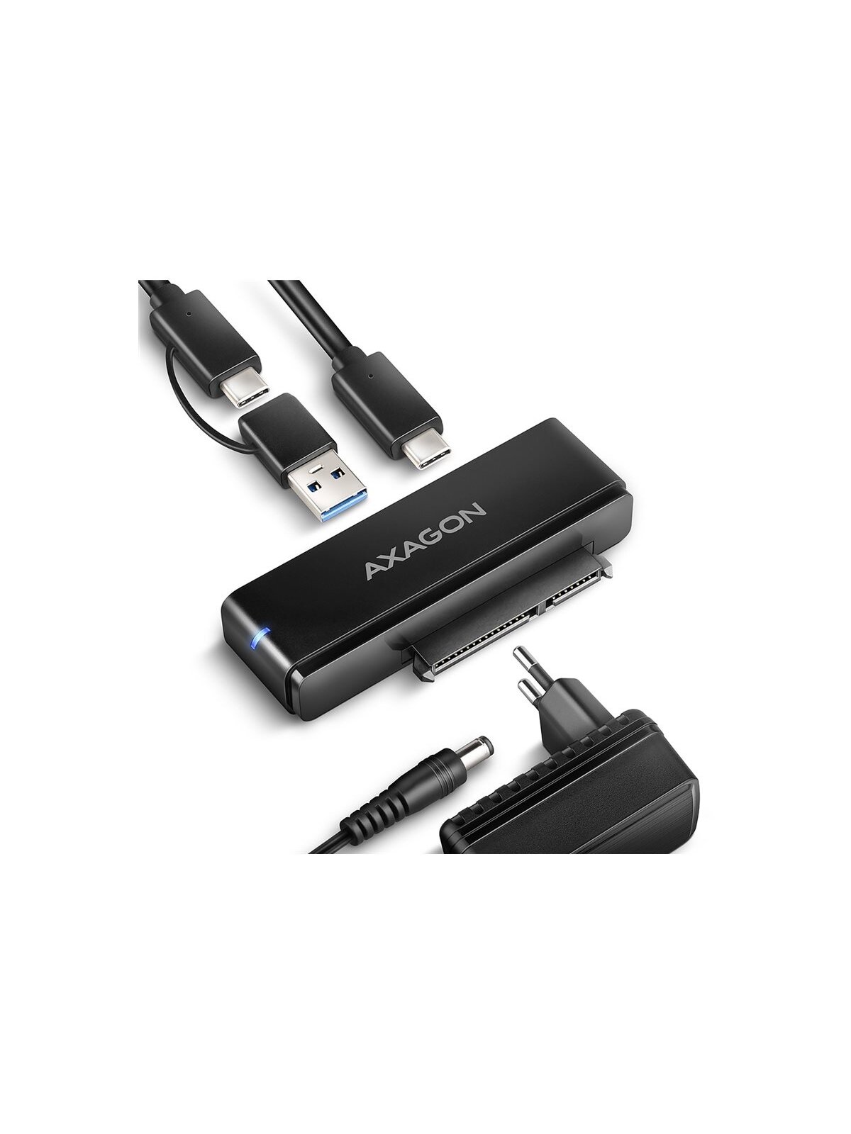 AXAGON USB-C 10Gbps FAST PORT X adapter for 2.5"/3.5" SSD/HDD | ADSA-FPX AXAGON USB-C 10Gbps FAST PORT X adapter for 2.5"/3.5" SSD/HDD | ADSA-FPX