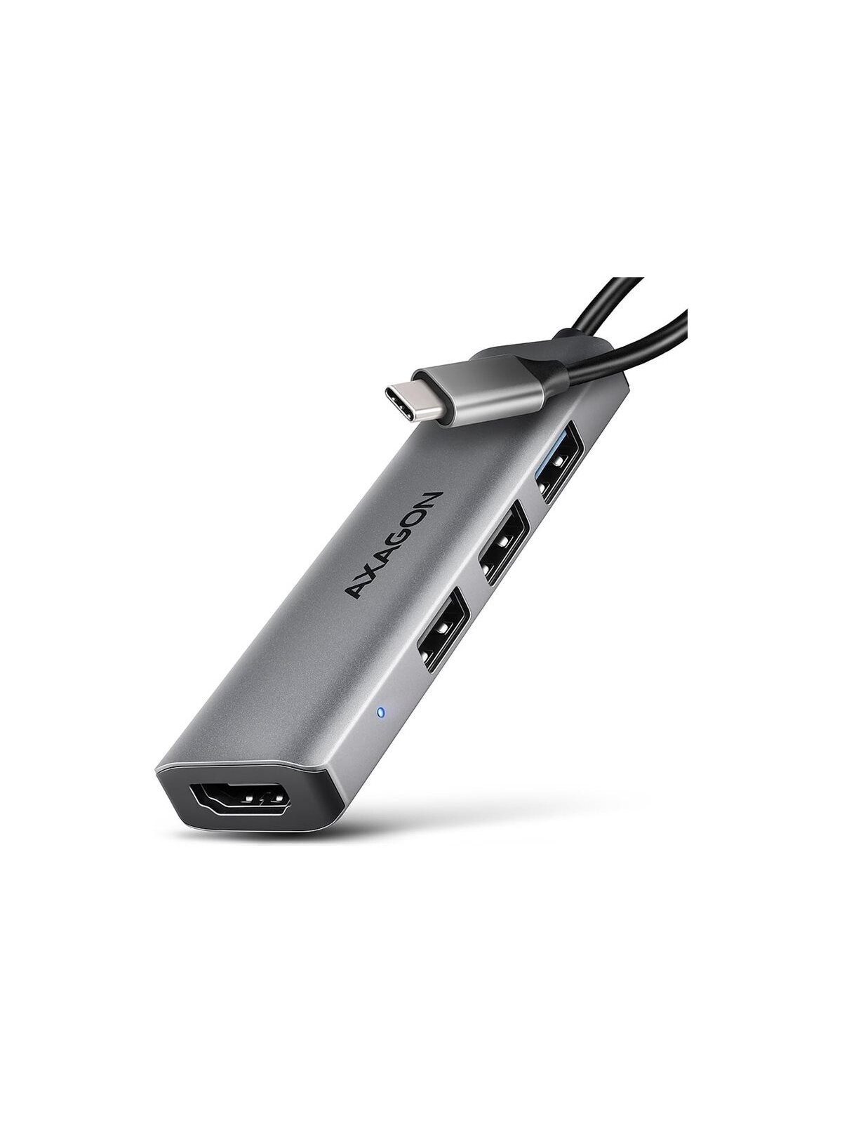 AXAGON USB-C 5Gbps STARTER 4in1 Hub | HMC-H3A