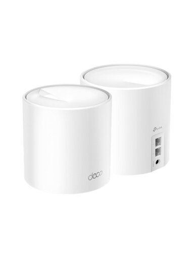 AX1500 Whole Home Mesh Wi-Fi 6 System | Deco X10 (2-pack) | 802.11ax | 10/100/1000 Mbit/s | Ethernet LAN (RJ-45) ports 1 | Mesh Support Yes | MU-MiMO Yes | No mobile broadband | Antenna type Internal AX1500 Whole Home Mesh Wi-Fi 6 System | Deco X10 (2-pack) | 802.11ax | 10/100/1000 Mbit/s | Ethernet LAN (RJ-45) ports 1 | Mesh Support Yes | MU-MiMO Yes | No mobile broadband | Antenna type Internal