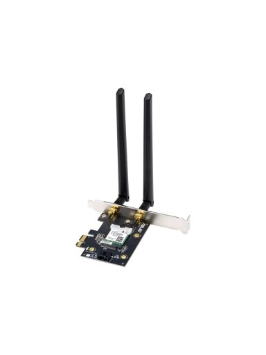 AX1800 Dual-Band Bluetooth 5.2 PCIe Wi-Fi Adapter | PCE-AX1800 | 802.11ax | 574+1201 Mbit/s | Mesh Support No | MU-MiMO Yes | No mobile broadband | Antenna type External AX1800 Dual-Band Bluetooth 5.2 PCIe Wi-Fi Adapter | PCE-AX1800 | 802.11ax | 574+1201 Mbit/s | Mesh Support No | MU-MiMO Yes | No mobile broadband | Antenna type External
