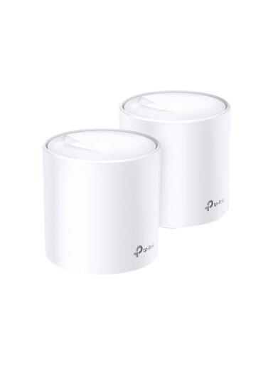 AX1800 Whole Home Mesh Wi-Fi 6 System | Deco X20 (2-pack) | 802.11ax | 1201+574 Mbit/s | 10/100/1000 Mbit/s | Ethernet LAN (RJ-45) ports 2 | Mesh Support Yes | MU-MiMO Yes | No mobile broadband | Antenna type 4xInternal per Deco uni AX1800 Whole Home Mesh Wi-Fi 6 System | Deco X20 (2-pack) | 802.11ax | 1201+574 Mbit/s | 10/100/1000 Mbit/s | Ethernet LAN (RJ-45) ports 2 | Mesh Support Yes | MU-MiMO Yes | No mobile broadband | Antenna type 4xInternal per Deco uni