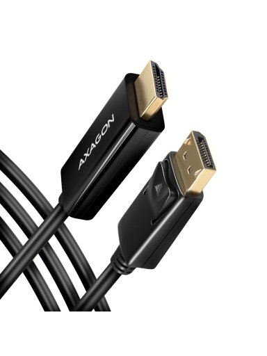 AXAGON | Active cable | DisplayPort to HDMI | 1.8 m AXAGON | Active cable | DisplayPort to HDMI | 1.8 m