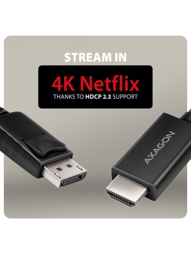 AXAGON Active cable RVD-HI20C2 | DisplayPort to HDMI | 1.8 m AXAGON Active cable RVD-HI20C2 | DisplayPort to HDMI | 1.8 m