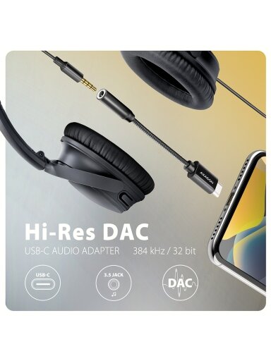 AXAGON | ADA-HC USB-C - HI-RES DAC Audio Adapter AXAGON | ADA-HC USB-C - HI-RES DAC Audio Adapter