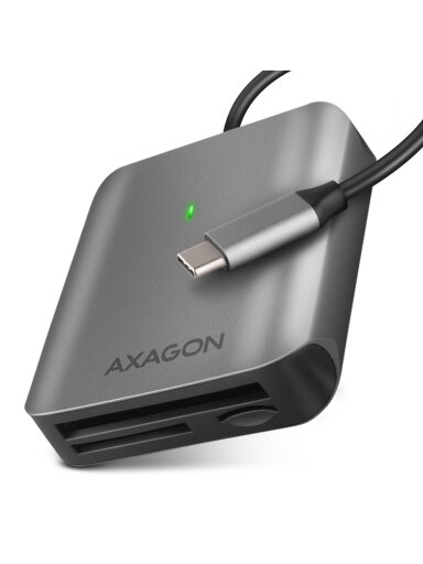 AXAGON Aluminum high-speed USB-C 3.2 Gen 1 memory card reader, 3 slots | CRE-S3C AXAGON Aluminum high-speed USB-C 3.2 Gen 1 memory card reader, 3 slots | CRE-S3C