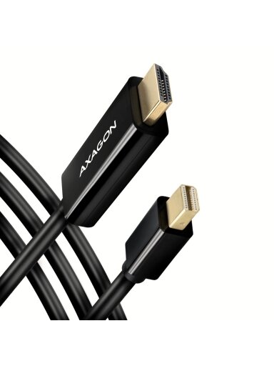 AXAGON MINI DP to HDMI cable, 1.8 m, 4K/30Hz | RVDM-HI14C2 | 1.8 m