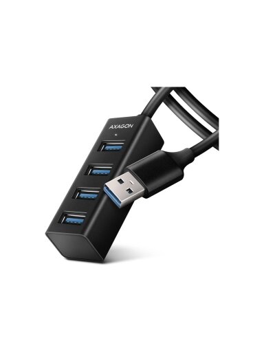 AXAGON Miniature metal four-port USB 3.2 Gen 1 hub | HUE-M1AL