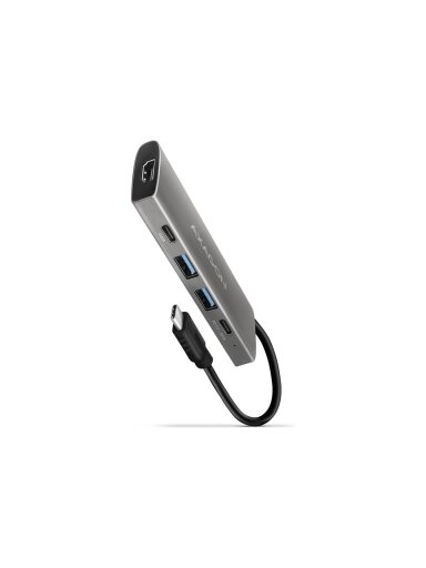 AXAGON Multi-port USB-C 10Gbps hub, 13cm | HMC-5G21
